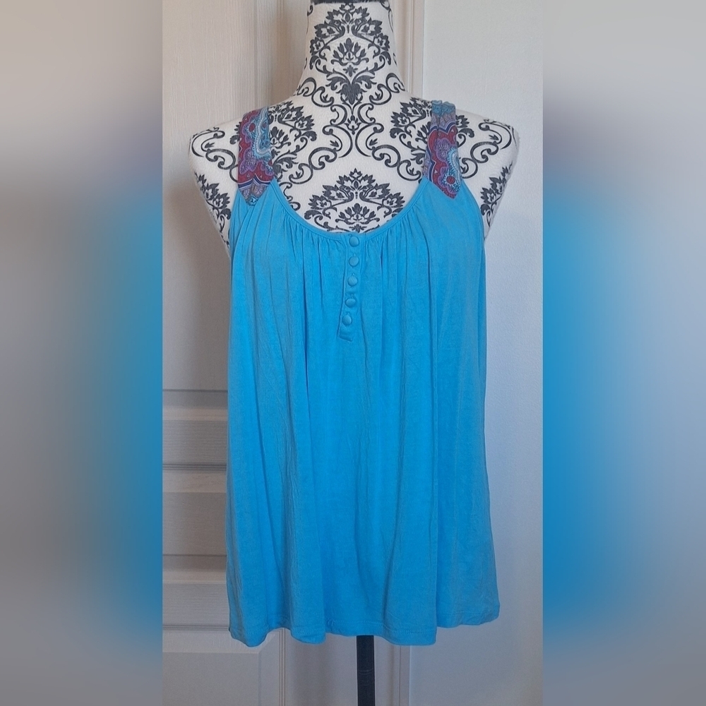 Joe fresh blue tank top size Large